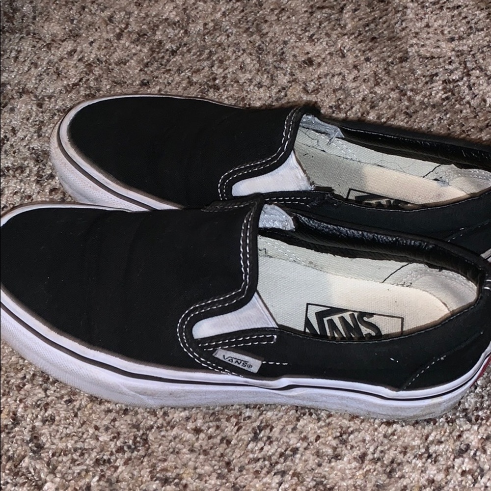 Black slip on vans